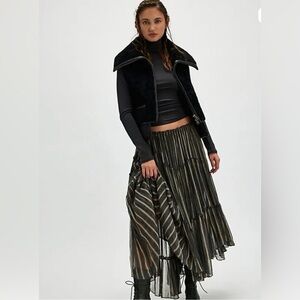 ⭐️NWOT Free People Ember Striped Skirt⭐️
